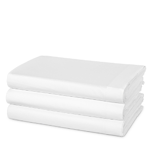 Shop Frette Percale California King Fitted Sheet In White