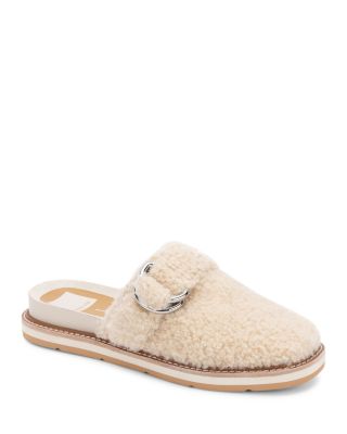 dolce vita shearling mule