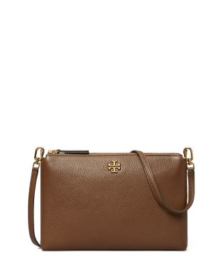 Pebbled leather top zip 2025 crossbody bag tory burch