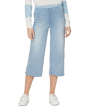 NYDJ PULL ON WIDE LEG CAPRI JEANS IN SOLSTICE WASH,MGTBCP8176