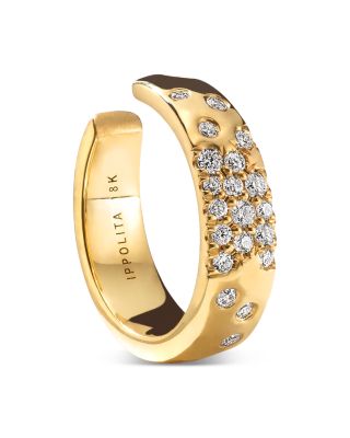 IPPOLITA - 18K Yellow Gold Stardust Huggie Hoop Diamond Ear Cuff