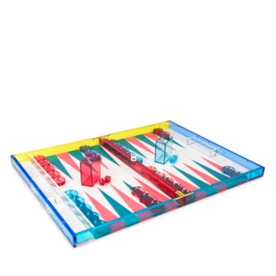 MultiColor Lucite Backgammon Set