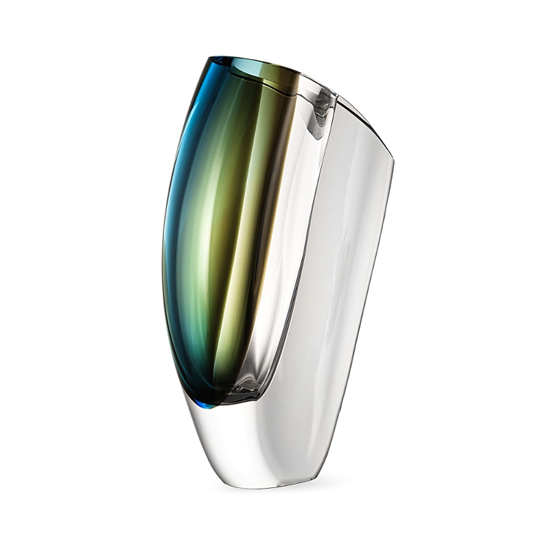 Kosta Boda Mirage Vase, Large In Blue/brown