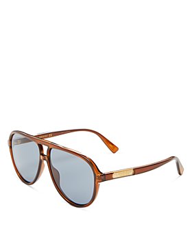 Gucci - Men's Brow Bar Aviator Sunglasses, 60mm