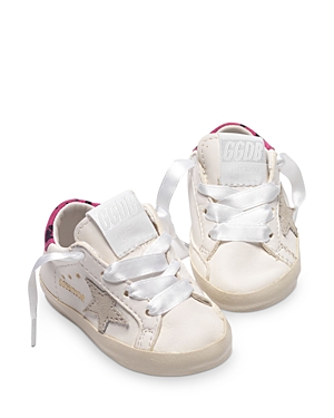 Golden Goose Deluxe Brand Unisex Super-star Low Top Sneakers - Baby In White Leat