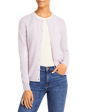 C By Bloomingdale's Crewneck Cashmere Cardigan - 100% Exclusive In Iris
