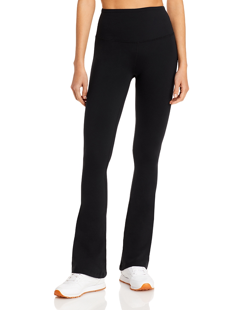 Splits59 Raquel' Contrasting Stripe Flared Pants In Black