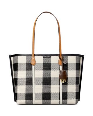 Tory Burch Perry Gingham Triple Compartment Tote | Bloomingdale's