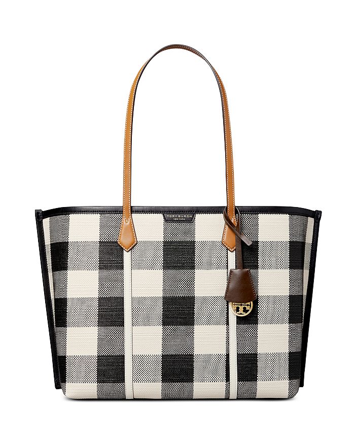 Tory Burch Meadow Mist Calf Leather Mini Perry Tote Bag