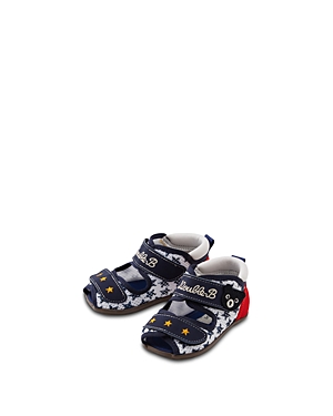 Miki House Kids' Unisex Double Russell Mesh Sandals - Toddler In Navy