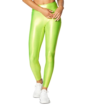 Heroine Sport Marvel High Rise Leggings In Chartreuse