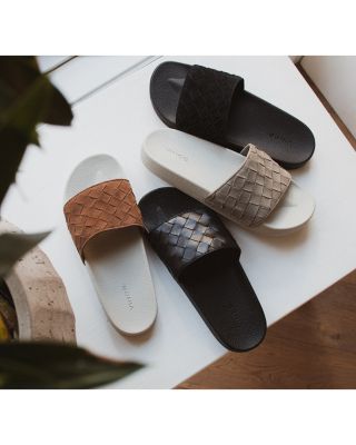 Vince Mens Wasco Printed Leaves Canvas Slides Vince | Shoes | Vince Mens Wasco Printed Leaves Canvas  main image 3