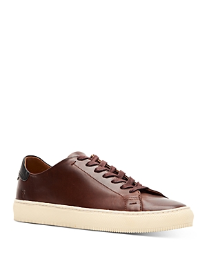 Frye Men's Astor Leather Low-top Sneakers In Cognac