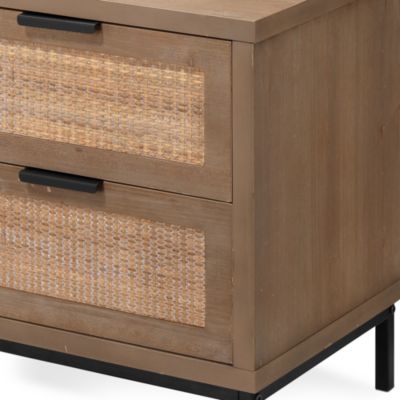 Reed 2 Drawer Side Table