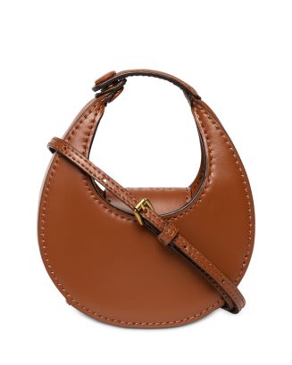 ハンドバッグ Mini Moon Crossbody - Staud - Cream - Leather MINI MOON BAG CREAM