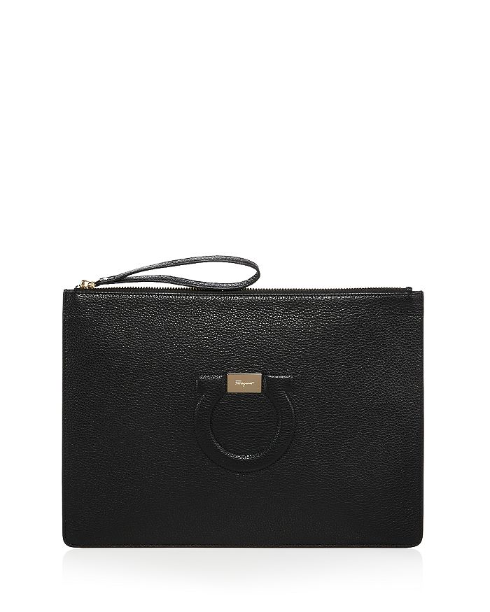 Ferragamo Salvatore Leather Pouch | Bloomingdale's