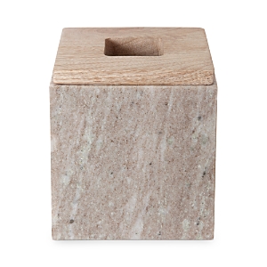 Kassatex San Marino Tissue Holder In Marble/wood