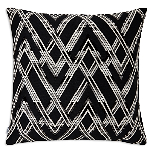 Mode Living Ombre V Throw Pillow, 22 X 22 In Black/white