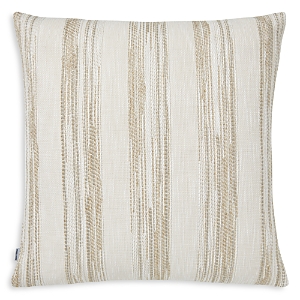 Mode Living Terra Vasta Throw Pillow, 12 X 24 In Striped Beige Metallic