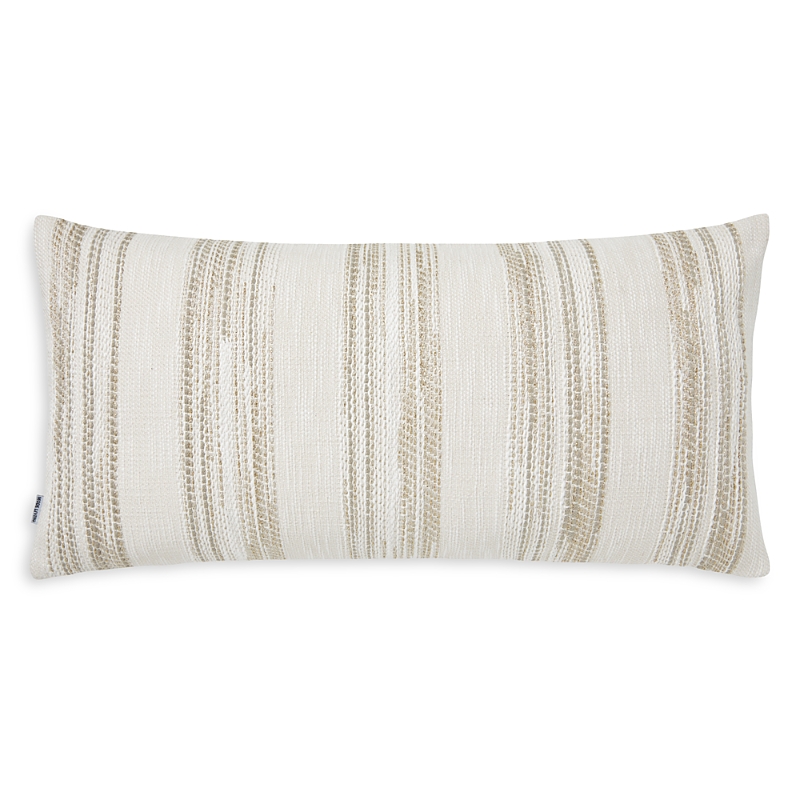 Mode Living Terra Vasta Throw Pillow, 22 X 22 In Striped Beige Metallic