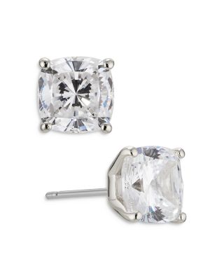 Modern Love Cushion Cut Cubic Zirconia Stud Earrings