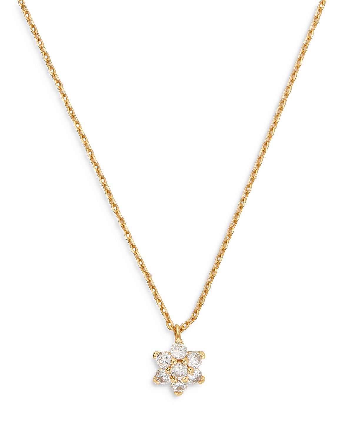 Photo 1 of Flower Mini Pendant Necklace, 16"