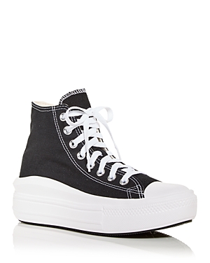Converse Chuck Taylor All Star Move Canvas High-top Platform Sneakers In Black/natural Ivory/white