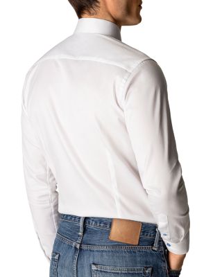 Contemporary Fit Contrast Blue Button Shirt