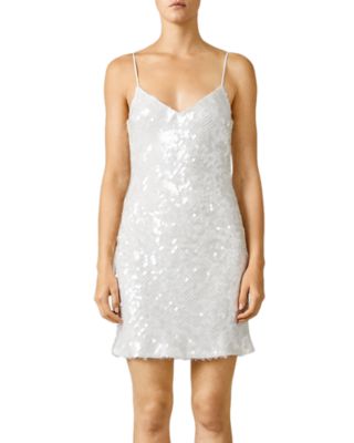 knee length dresses for ladies GALVAN London Gemma All Over Sequin Sash Neck Mini Dress (FR38)  The  Freperie