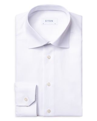 Contemporary Fit Diagonal Weave Shirt