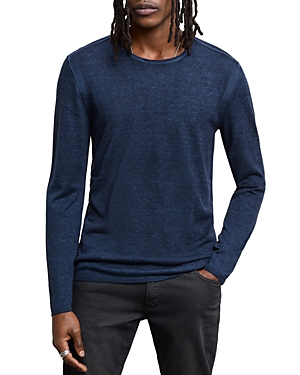 Shop John Varvatos Collection Cashmere Silk Sweater In Navy