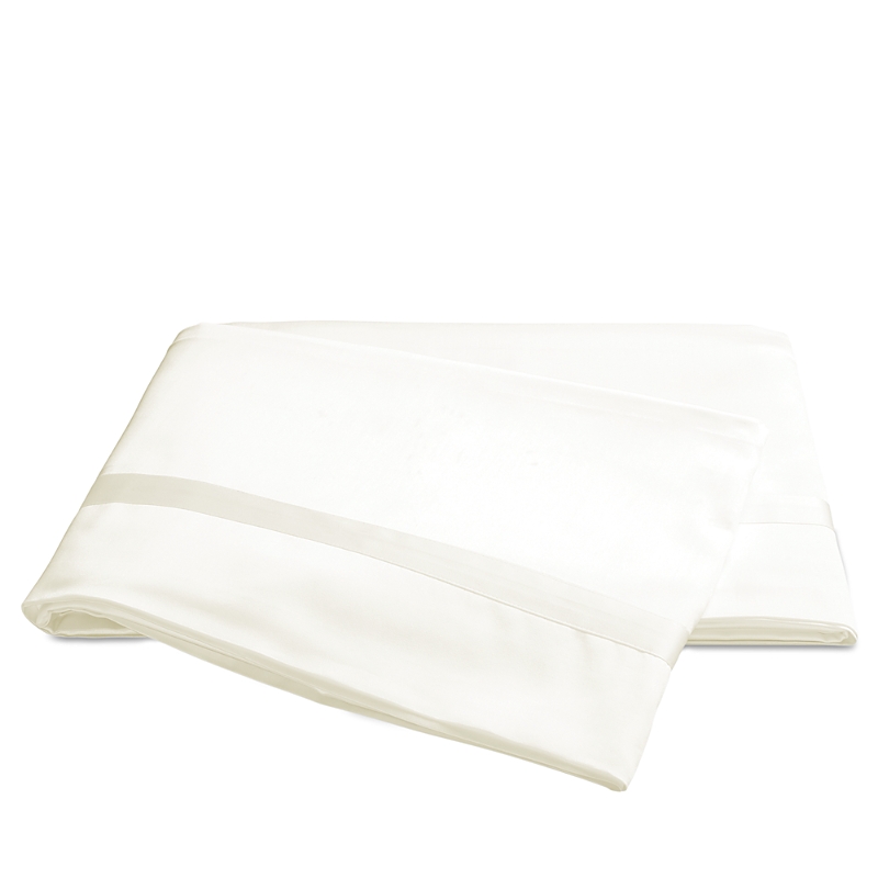 Matouk Nocturne 600 Thread Count Flat Sheet In Ivory