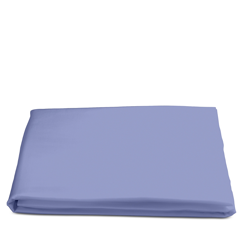 Matouk Nocturne Sateen Fitted Sheet, Queen In Azure
