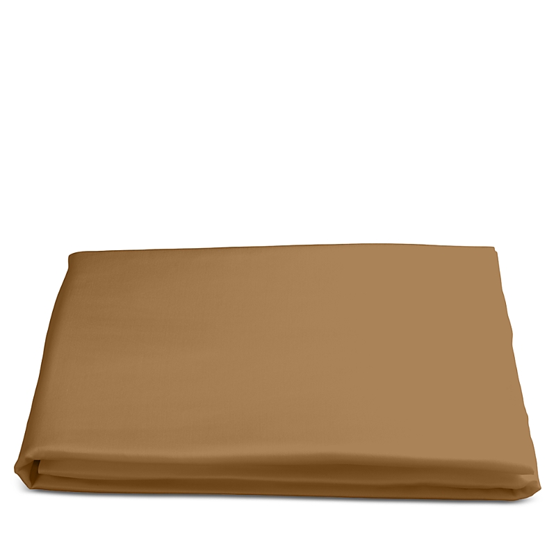 Matouk Nocturne Sateen Fitted Sheet, Queen In Bronze
