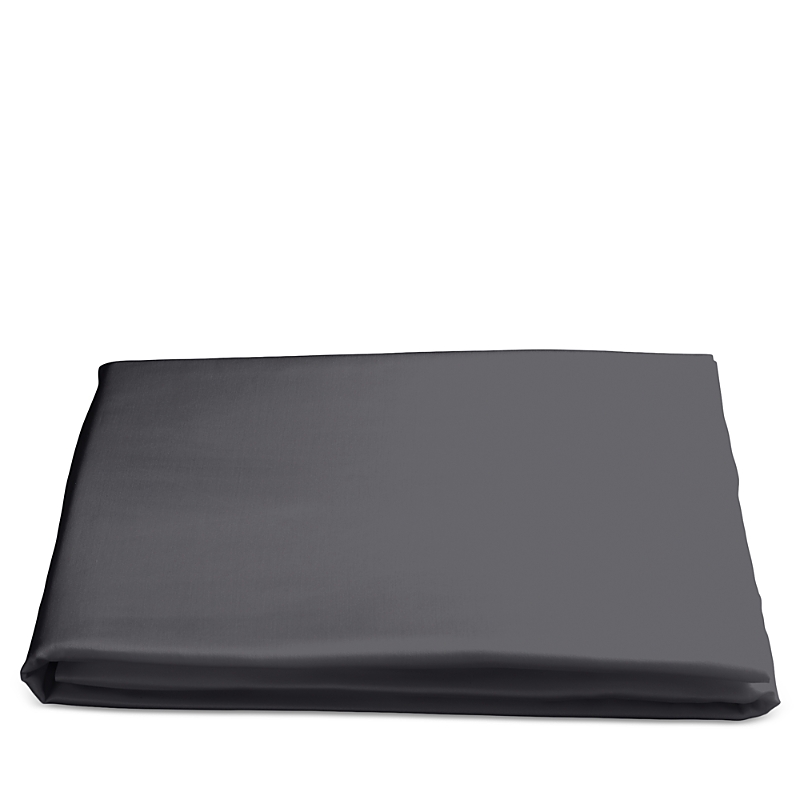 Matouk Nocturne Sateen Fitted Sheet, King In Charcoal
