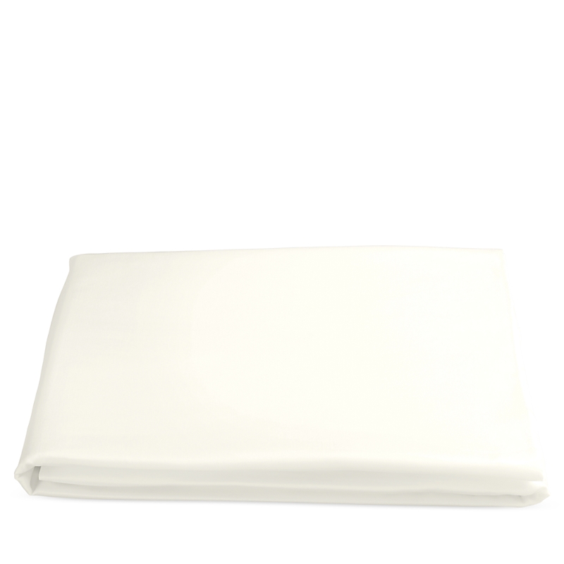 Matouk Nocturne Sateen Fitted Sheet, Queen In Ivory