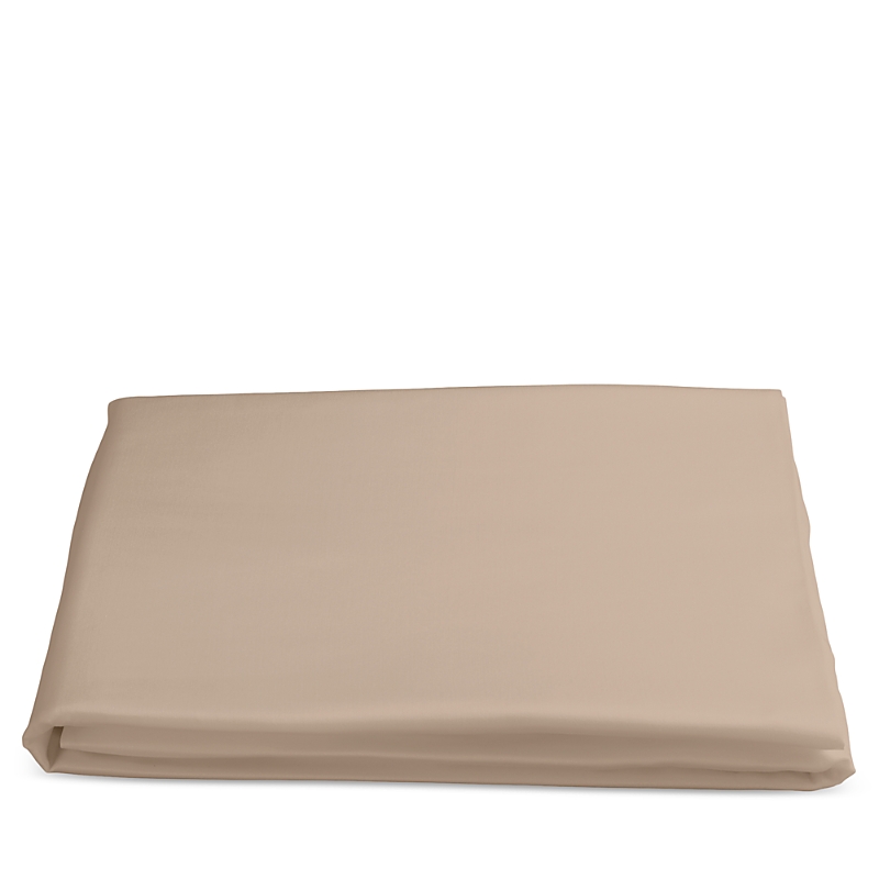 Matouk Nocturne Sateen Fitted Sheet, King In Khaki