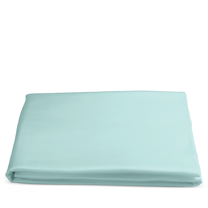 Matouk Nocturne Sateen Fitted Sheet, King In Lagoon