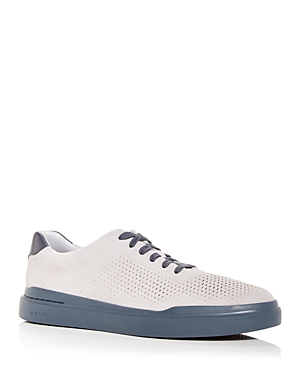 Cole Haan Men's Grandpro Rally Laser Cut Low Top Sneakers In Micro Chip Suede