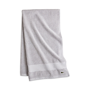 Lacoste Heritage Antimicrobial Bath Towel In Micro Chip