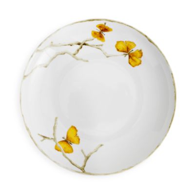 Butterfly Ginkgo Gold Pasta Bowl