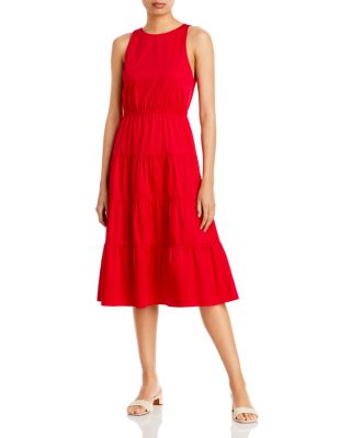Alice and Olivia Hartley Open Back Tiered Dress | Bloomingdale's Women