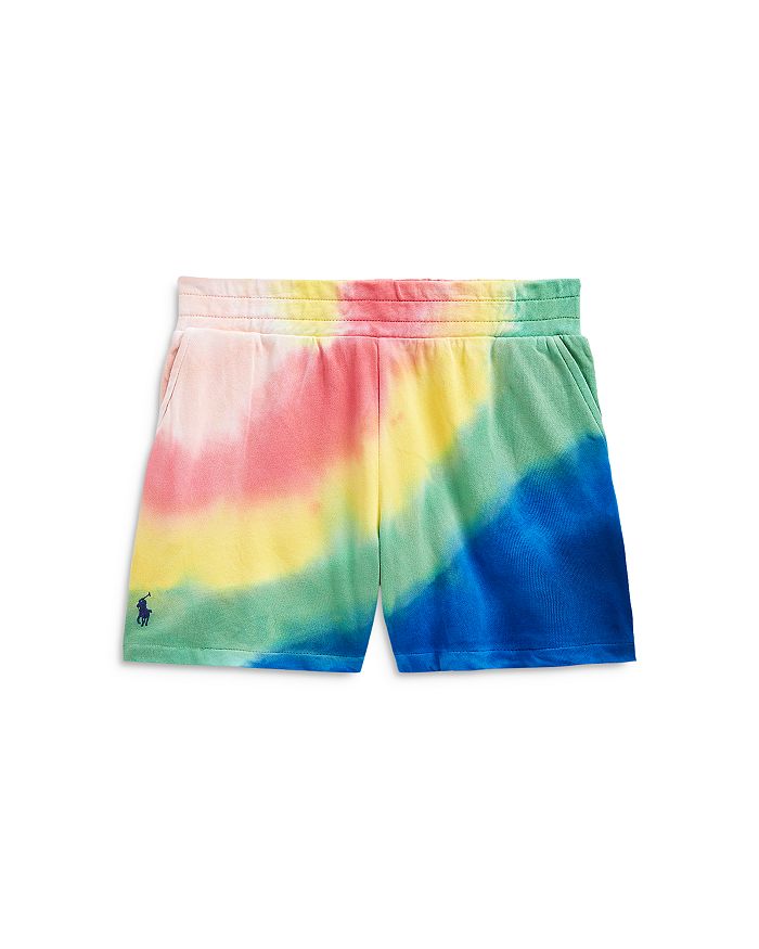 Ralph Lauren Girls' Tie Dyed Rainbow Cotton Shorts - Big Kid ...
