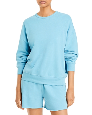 Atm Anthony Thomas Melillo French Terry Sweatshirt In Ocean Blue