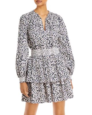 AQUA - Smocked Mini Dress - 100% Exclusive