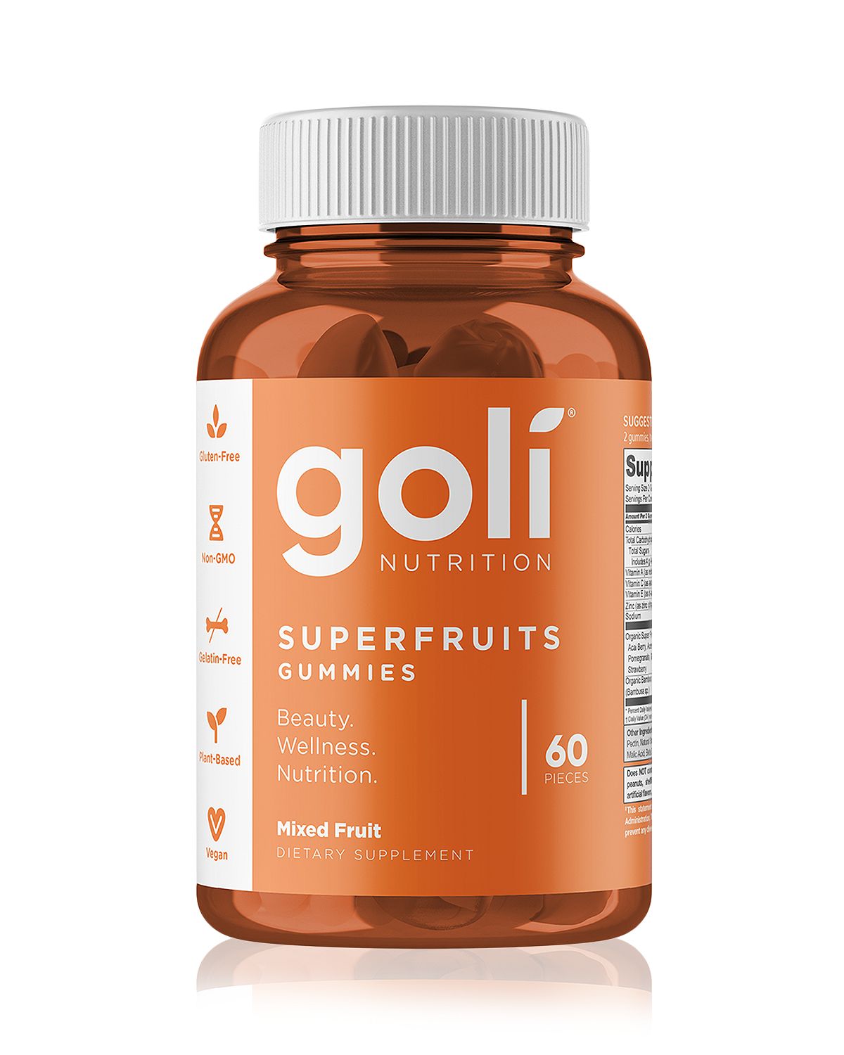 Photo 1 of Goli Superfruits Gummies 60 Count 