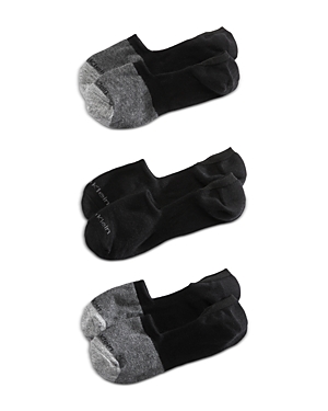 CALVIN KLEIN COLOR-BLOCKED LINER SOCKS, SET OF 3,CKM201LN43