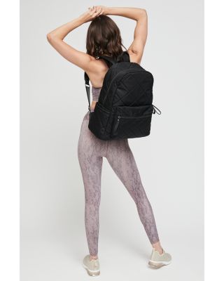 Large Motivator Quilted Nylon Backpack 