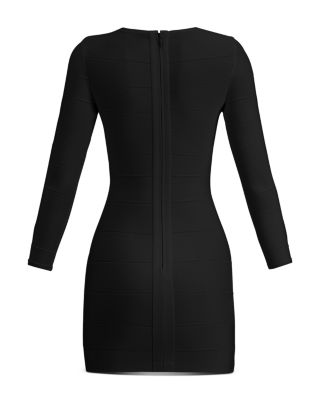 Long-Sleeve Mini Sheath Dress