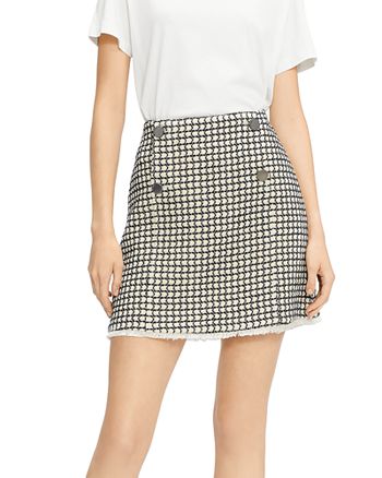 Ted Baker Houndstooth A Line Mini Skirt | Bloomingdale's